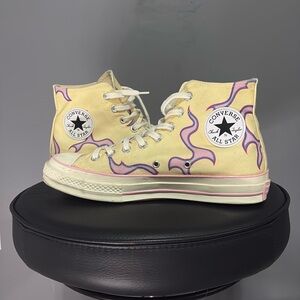 Tyler The Creator Golf Le Fleur x Converse Chuck 70 Hi Pink Flames